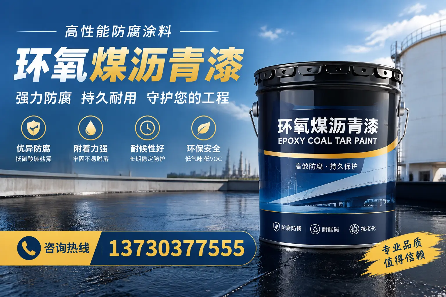 环氧煤沥青漆的耐久性分析,适合金乡的使用场景